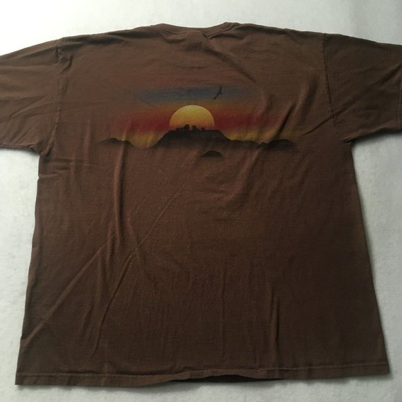 VTG 90’s LION EYE ON SURVIVAL TIGER NATURE wild sunset T-Shirt graphic - Picture 6 of 9